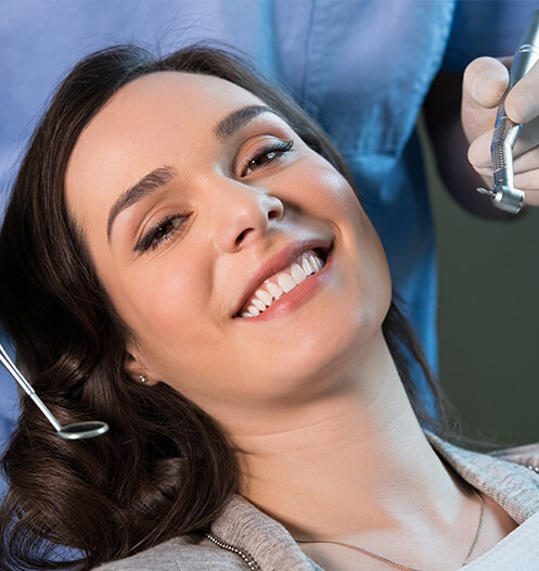 woman at the dentist