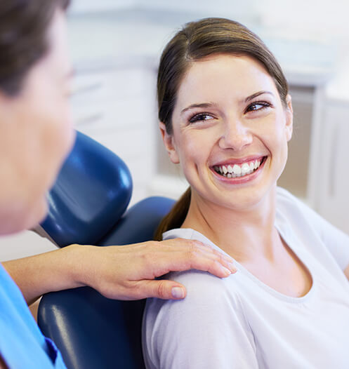 woman at the dentist